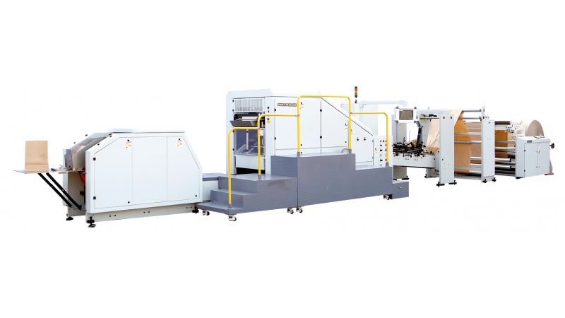 ماكينات تصنيع الأكياس الورقية ذات قاعدة مربعة