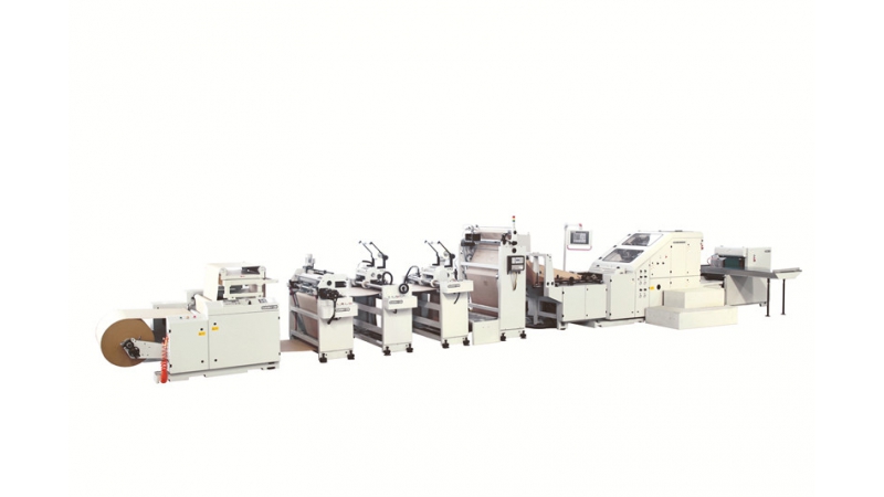 ماكينة تصنيع أكياس ورقية بقاعدة مربعة، SBH330BW+PAV02C