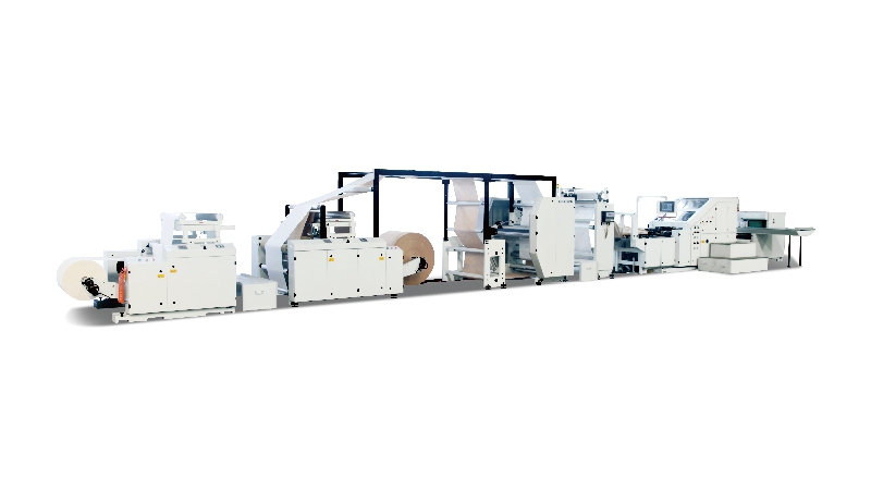 ماكينات تصنيع الأكياس الورقية ذات قاعدة مربعة